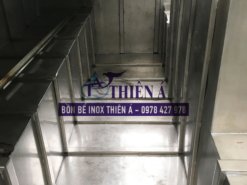 Bể vuông inox đặt nổi Thiên Á 11d