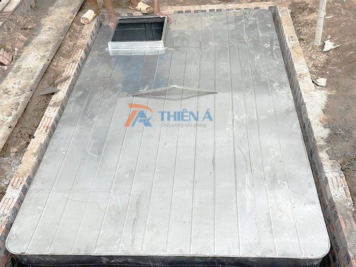 Thiên Á sản xuất bể vuông inox đặt ngầm bền bỉ, giá tốt